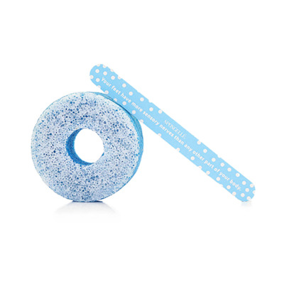 Éponge infusée et lime à ongles de pédicure Cotton Candy Spongellé