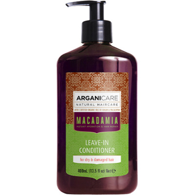 Crème de Soin Hydratante Cheveux Secs & Abîmés Macadamia Arganicare