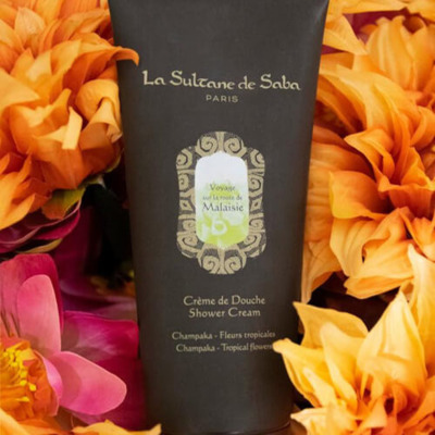 Crème de Douche Champaka Jasmin Fleurs Tropicales La Sultane de Saba