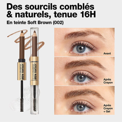 Crayon & Gel Sourcils Colorstay Brow Fantasy N°102 Soft Brown Revlon