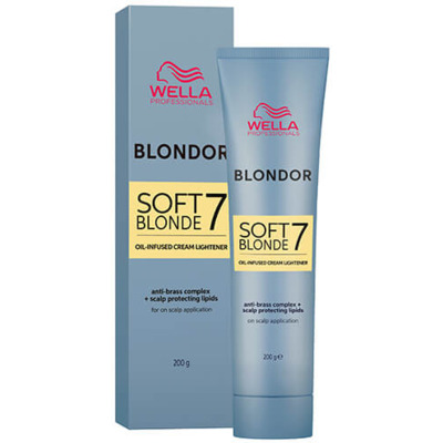 Crème de Décoloration Soft Blonde 7 Blondor Wella 200g
