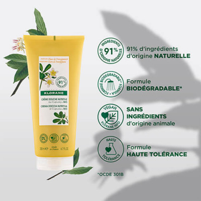 Crème Douche Fleur de Frangipanier Klorane 200ml