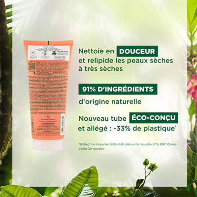 Crème Douche Lait de Rose Klorane 200ml