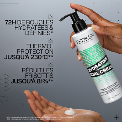 Crème Hydratante Boucles Hydrating Curl Cream Hybrid Curl Stylers Redken