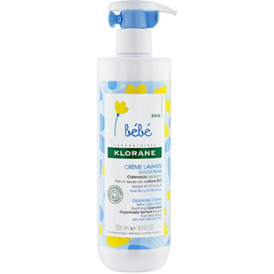 Crème Lavante Cold Cream Calendula Bébé Klorane 500ml