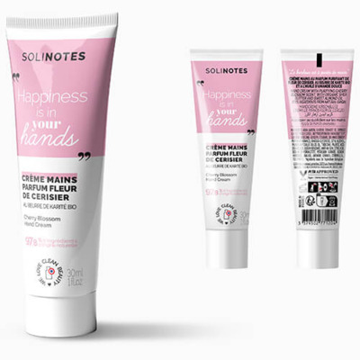 Crème Mains Purifiante Fleur de Cerisier Solinotes 30ml