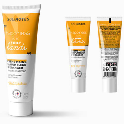 Crème Mains Apaisante Fleur d'Oranger Solinotes 30ml