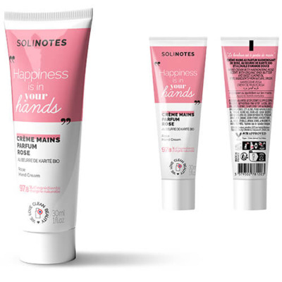 Crème Mains Harmonisante Rose Solinotes 30ml