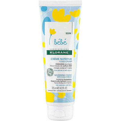 Crème Nutritive Cold Cream Calendula Bébé Klorane 125ml