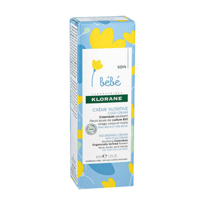 Crème Nutritive Cold Cream Calendula Bébé Klorane 40ml