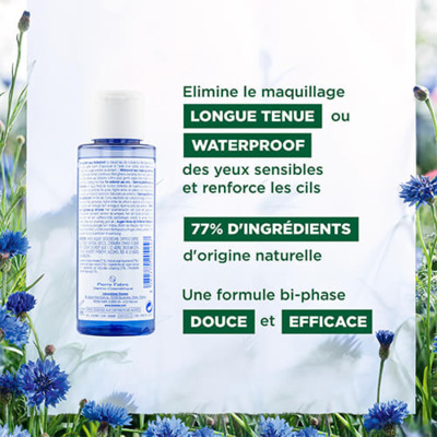 Démaquillant Yeux Waterproof Bleuet Bio Klorane 100ml
