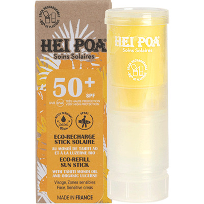 Eco-recharge Stick Solaire Visage Monoï SPF50+ Hei Poa