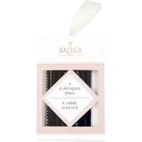 Elastiques Epais Noir et Lurex Bachca x9