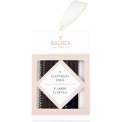 Elastiques Epais Noir et Lurex Bachca x9