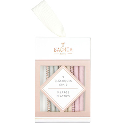 Elastiques Epais Pastels et Lurex Bachca x9