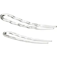 6 épingles ondulées polystyrène transparentes