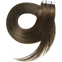 Extensions Adhésives Cheveux Raides Châtain #8 40cm x20