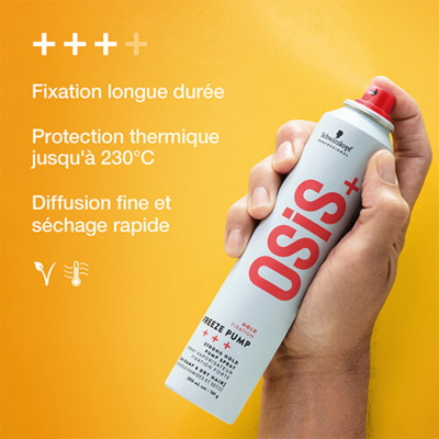 Spray Vaporisateur Fixation Forte Freeze Pump OSIS+ Schwarzkopf Pro