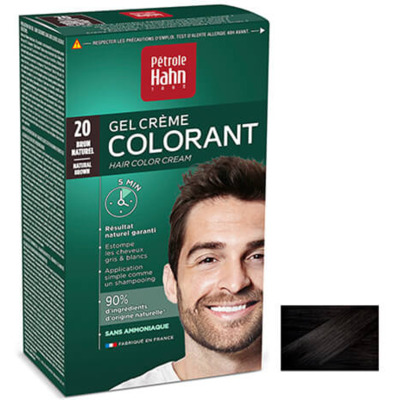 Gel Crème Colorant N°20 Brun Naturel Petrole Hahn