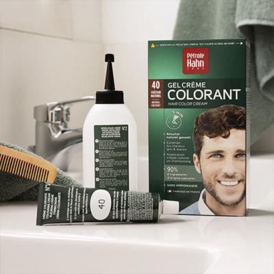 Gel Crème Colorant N°40 Chatain Naturel Petrole Hahn