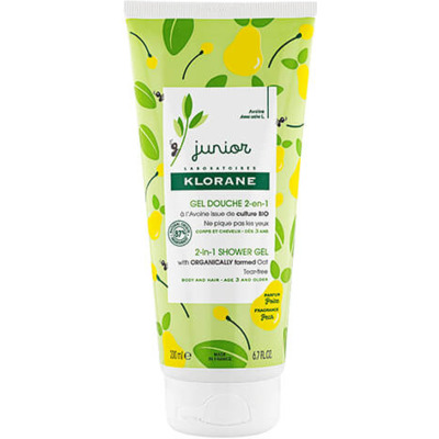Gel Douche 2 en 1 Poire Junior Klorane 200ml