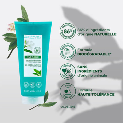 Gel Douche Eau de Tiaré Klorane 200ml