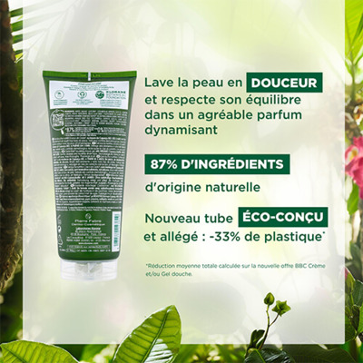 Gel Douche Écorce de Cèdre Klorane 200ml