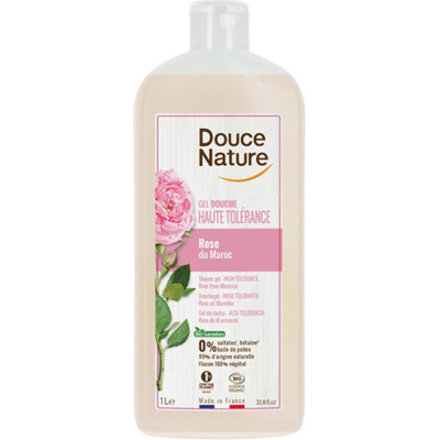 Gel Douche Haute Tolérance Rose Douce Nature 1L