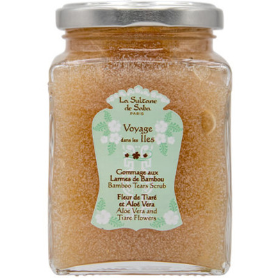 Gommage Corps Larmes de Bambou Fleur de Tiaré Aloe Vera La Sultane de Saba