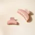 Pince Croco Opaline Rose Dragée Grand Modèle Bachca