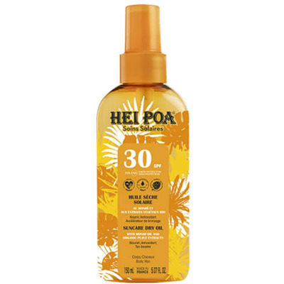 Huile Sèche Solaire Monoï SPF30 Hei Poa