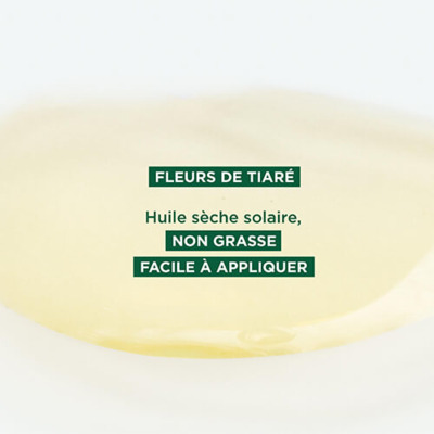 Huile Sèche Solaire SPF30 Tamanu Bio & Monoï Klorane 200ml
