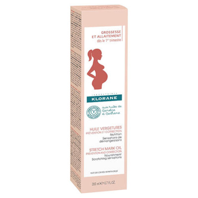 Huile Vergetures Cameline Maman Klorane 200ml
