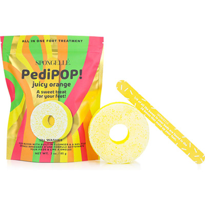 Éponge infusée et lime à ongles de pédicure Juicy Orange Spongellé