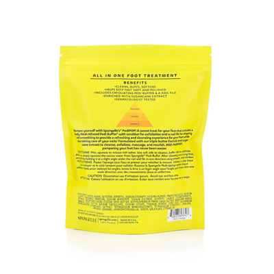 Éponge infusée et lime à ongles de pédicure Juicy Orange Spongellé