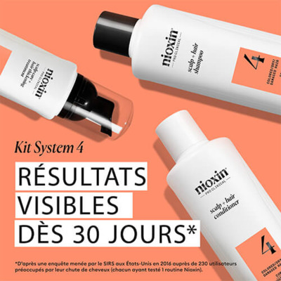 Mini Kit Anti-chute System 4 Chute Avancée Cheveux Abîmés/Colorés Nioxin