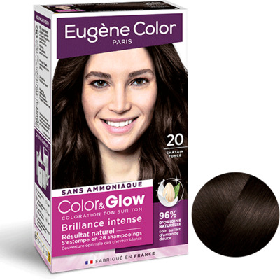 Kit Coloration 20 Châtain Foncé Color&Glow Eugène Color