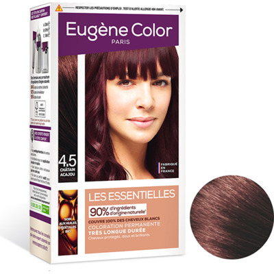 Kit Coloration 4.5 Châtain Acajou Les Essentielles Eugène Color