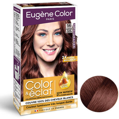 Kit Coloration 56 Chatain Clair Auburn Les Naturelles Eugène Color
