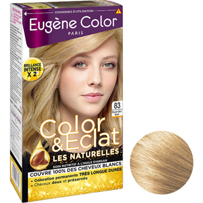 Kit Coloration Color & Eclat 83 Blond Clair Doré Les Naturelles Eugène Color