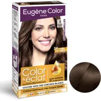 Kit Coloration Color & Eclat 3 Châtain Clair Les Naturelles Eugène Color