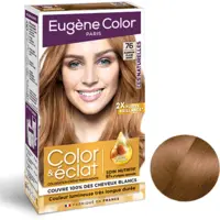 Kit Coloration Color & Eclat 76 Marron Clair Doré Les Naturelles Eugène Color