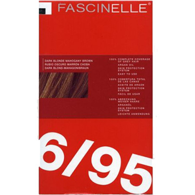 Kit Coloration Sans Ammoniaque Blond Foncé Marron Acajou 6/95 Fascinelle