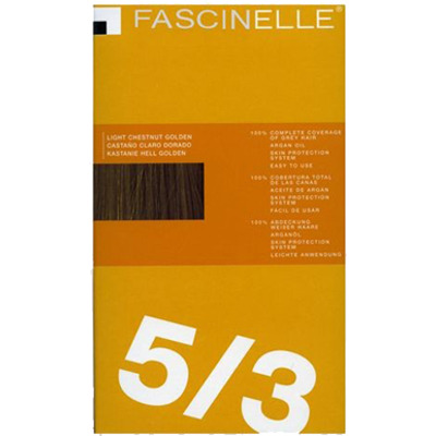 Kit Coloration Sans Ammoniaque Châtain Clair Doré 5/3 Fascinelle