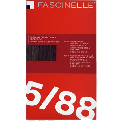 Kit Coloration Sans Ammoniaque Châtain Clair Violet Profond 5/88 Fascinelle