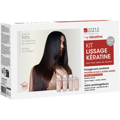 Mini Kit Lissage Kératine Urban Keratin 4x100ml