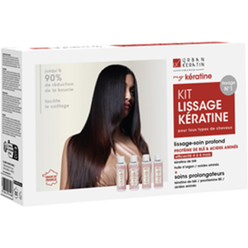 Mini Kit Lissage Kératine Urban Keratin 4x100ml
