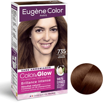 Kit Coloration 735 Praliné Gourmand Color&Glow Eugène Color