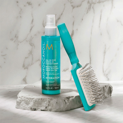 Kit Revitalisant Sans Rinçage & Mini Brosse Démêlante Moroccanoil