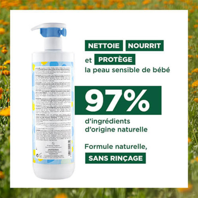 Lait de Toilette Calendula Bébé Klorane 750ml